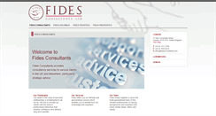 Desktop Screenshot of fidesconsultants.com