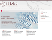 Tablet Screenshot of fidesconsultants.com